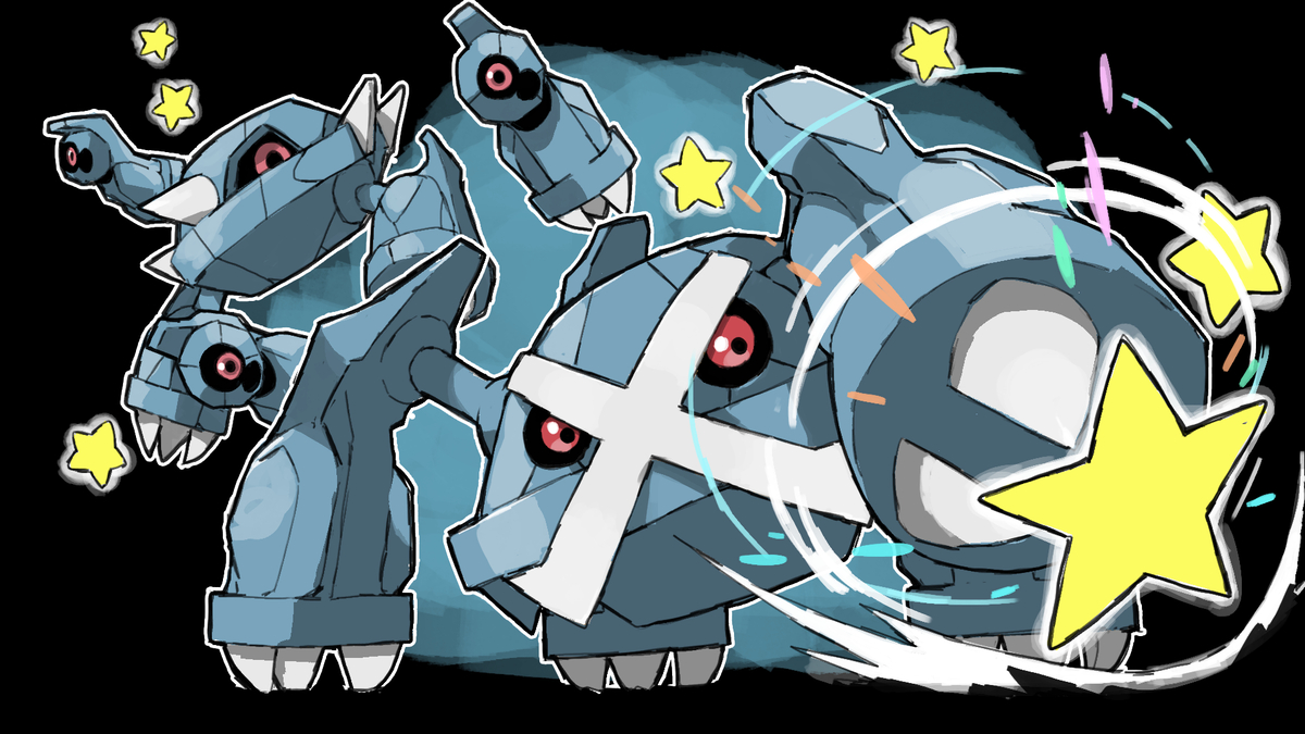 This is a pixiv picture whose title is Metagross.