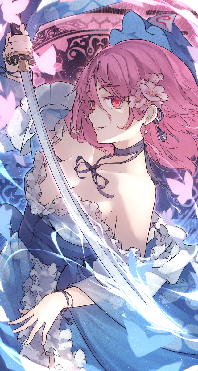 This is a pixiv picture whose title is 幽々子.