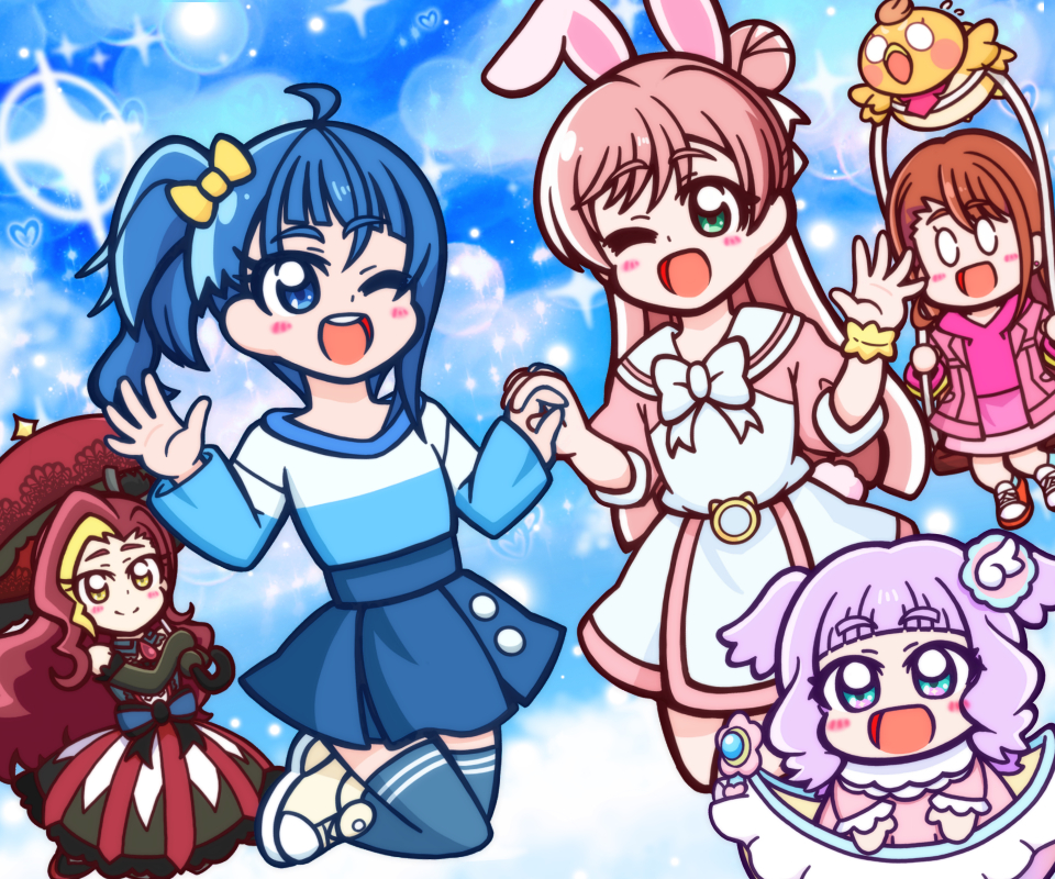 This is a pixiv picture whose title is また会う日まで☆ヒーローガール！.