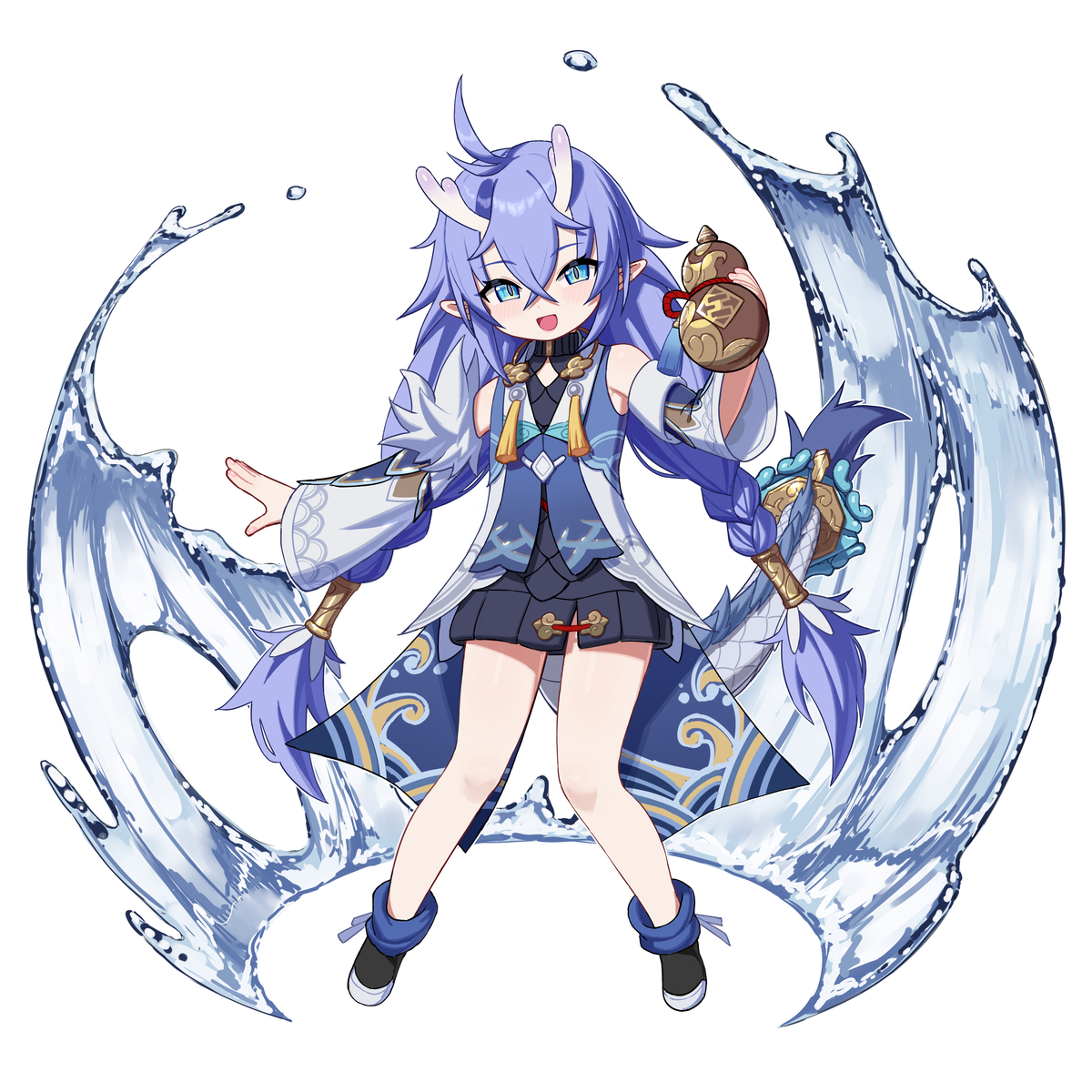 This is a pixiv picture whose title is 白露.