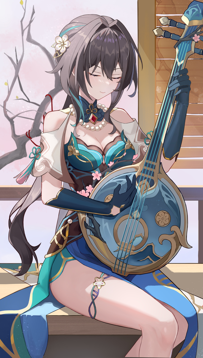 This is a pixiv picture whose title is 阮梅.