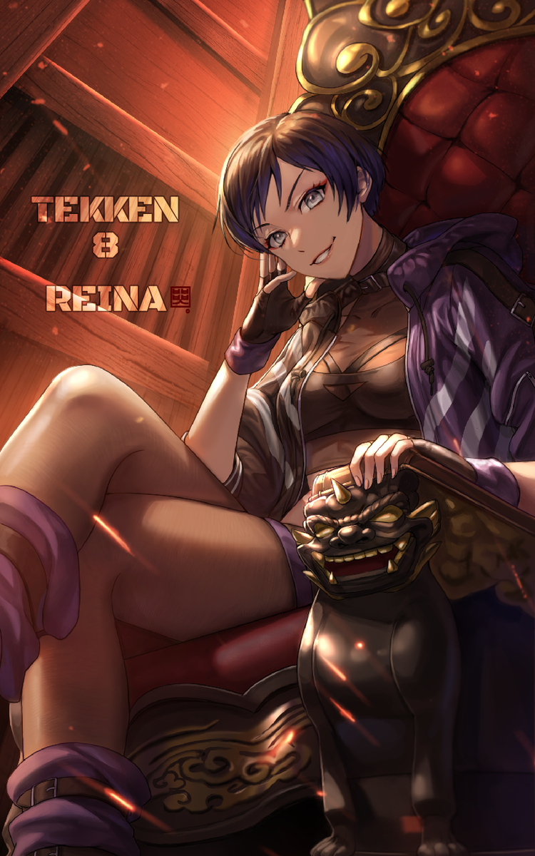 This is a pixiv picture whose title is Tekken8 - Reina.