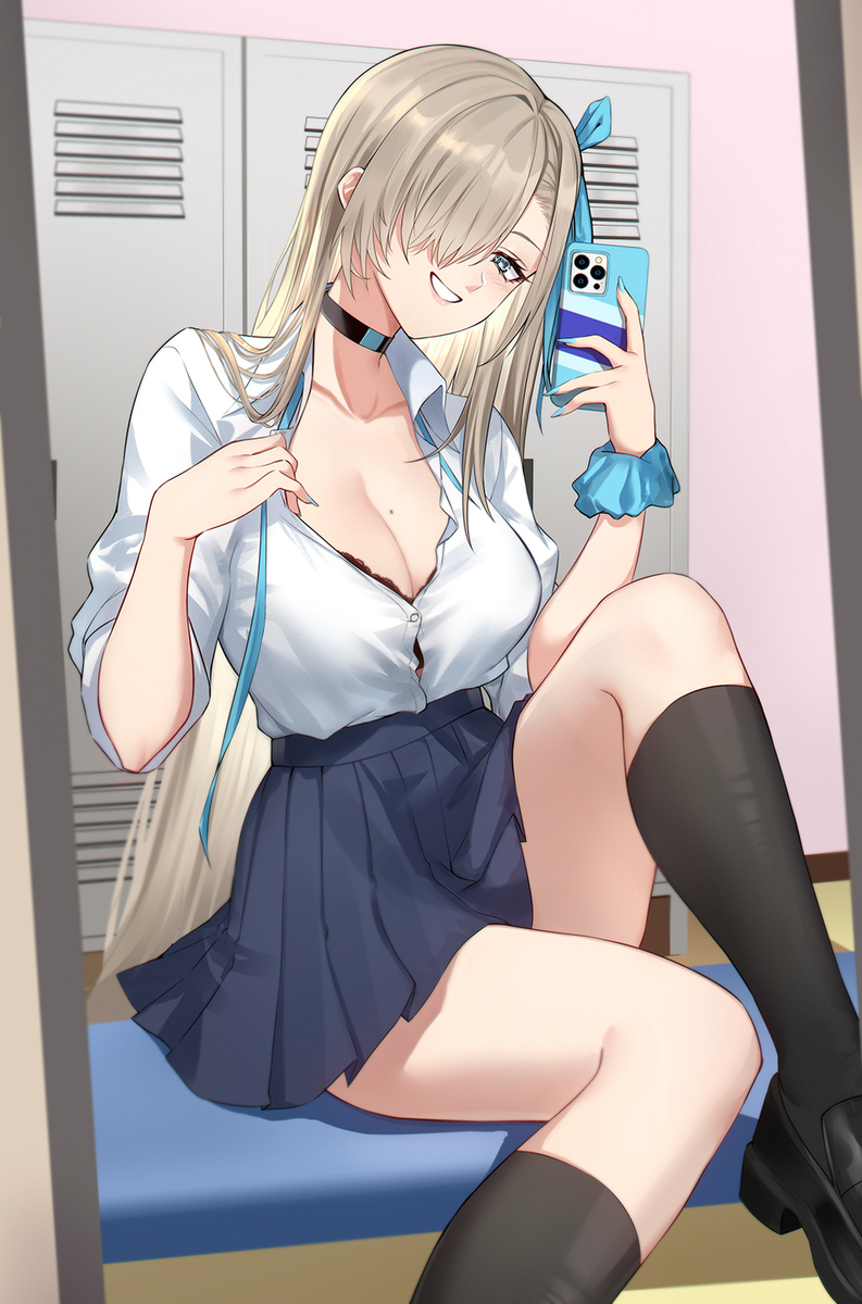This is a pixiv picture whose title is Asuna.
