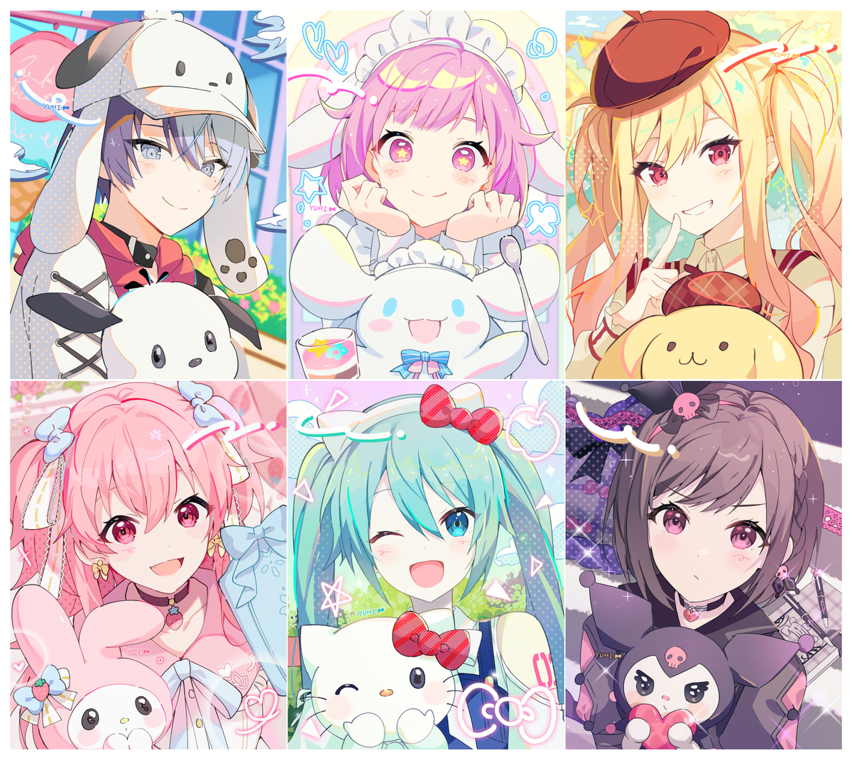 This is a pixiv picture whose title is サンリオコラボ🎀.
