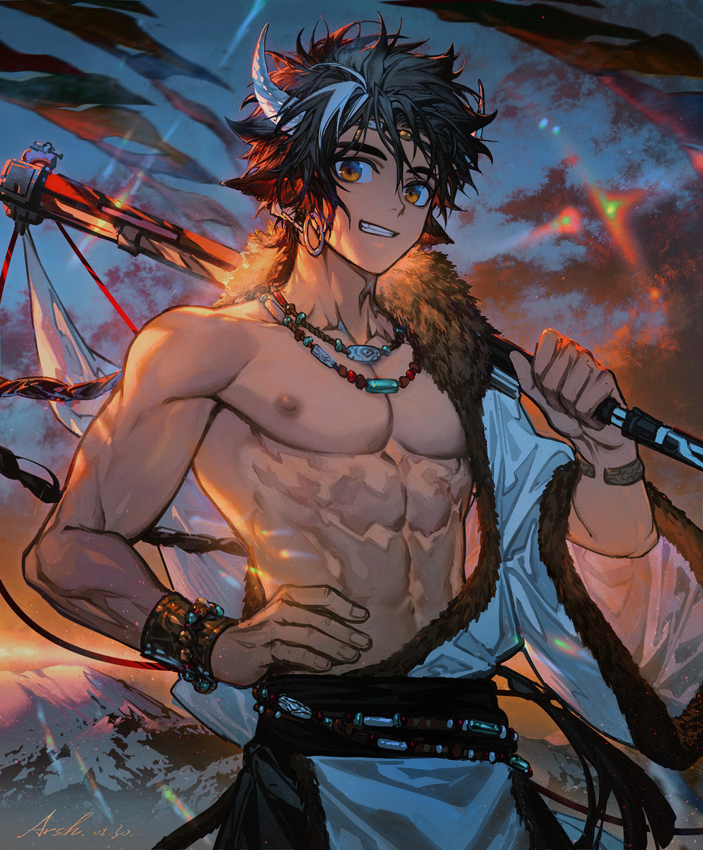 This is a pixiv picture whose title is 万顷-谢拉格set.