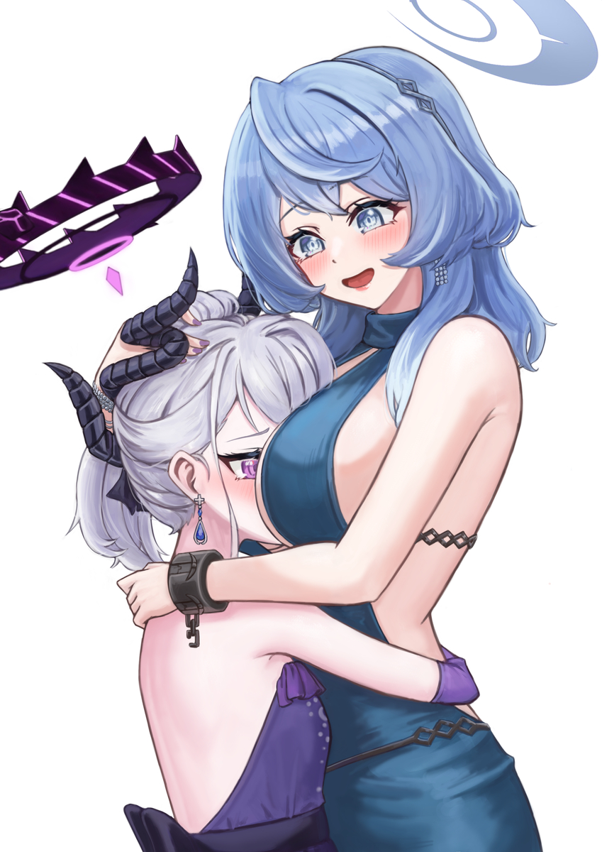 This is a pixiv picture whose title is アコヒナ💜.