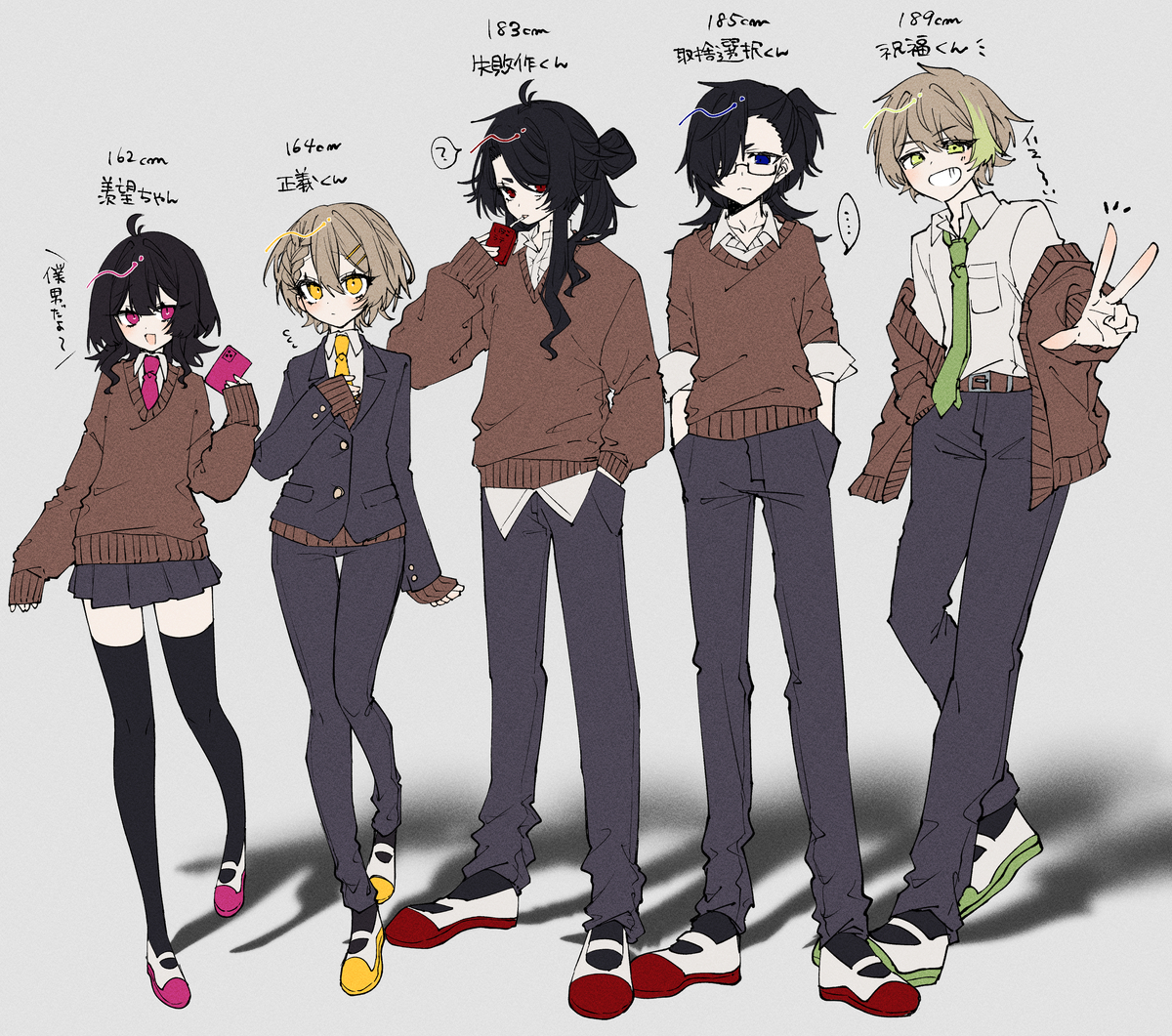 This is a pixiv picture whose title is 創作落書きまとめ②.