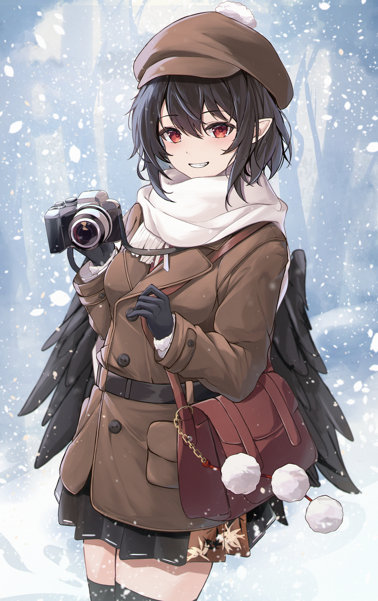 This is a pixiv picture whose title is 射命丸文.