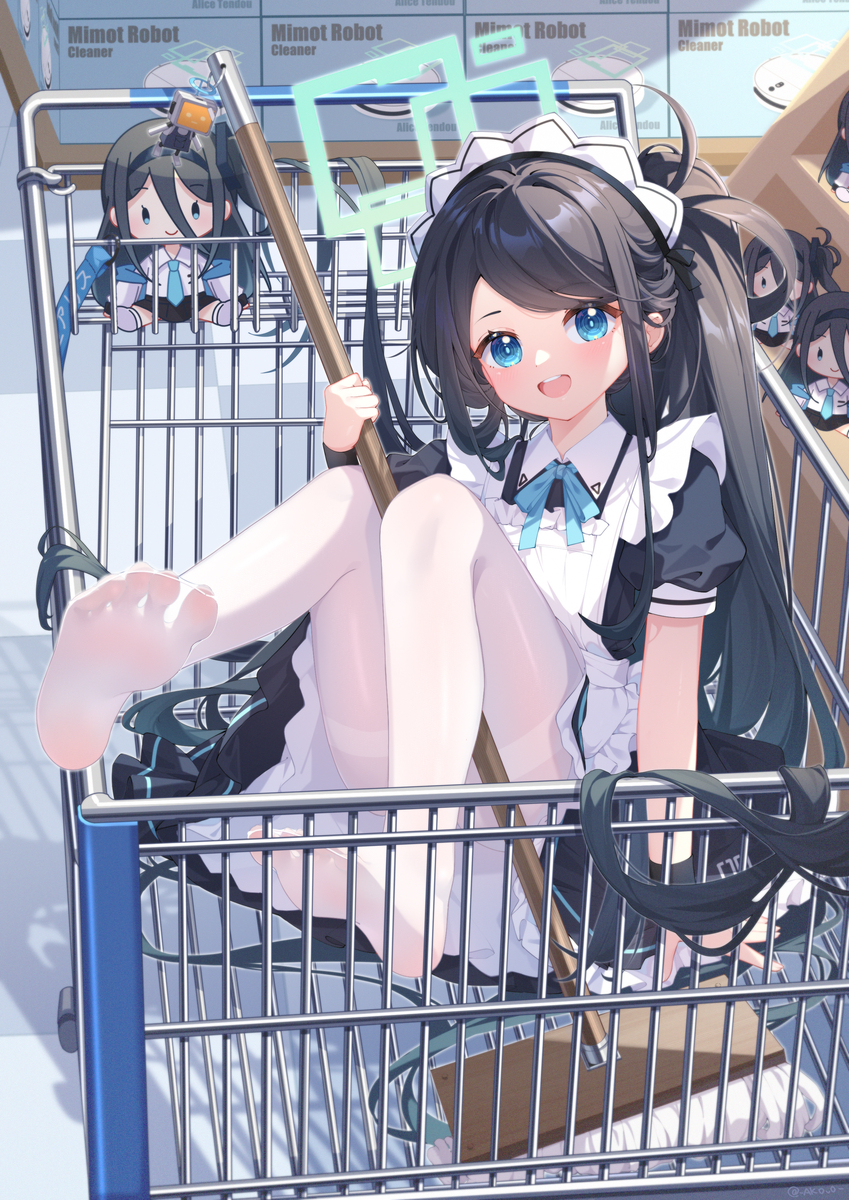 This is a pixiv picture whose title is 天童アリス(メイド).