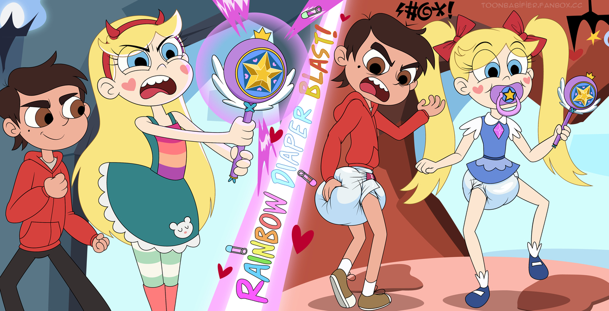 This is a pixiv picture whose title is Star's Diaper Blast.