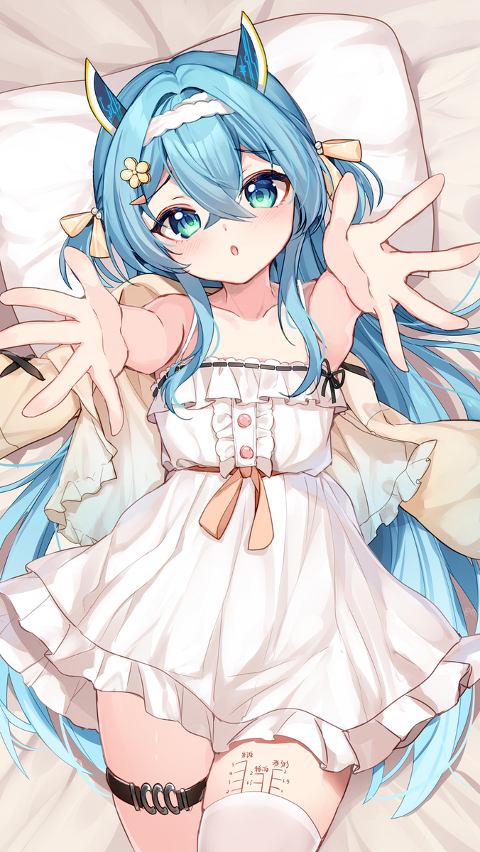 This is a pixiv picture whose title is 「だっこ」.