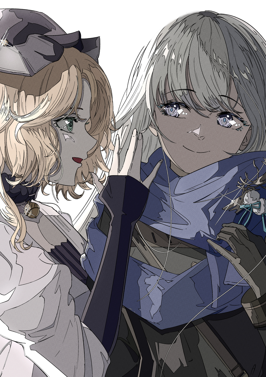 This is a pixiv picture whose title is 内緒の話.