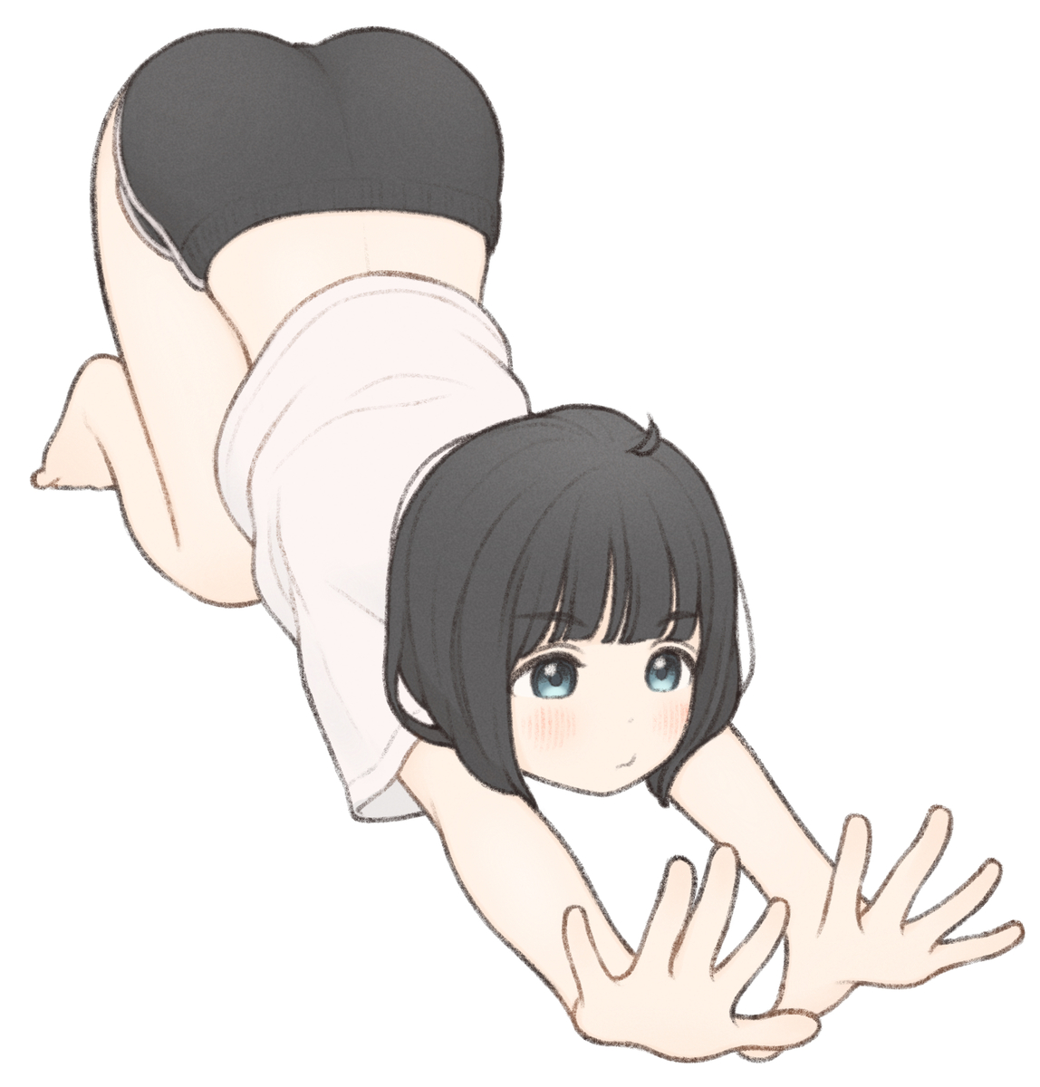 This is a pixiv picture whose title is のび.
