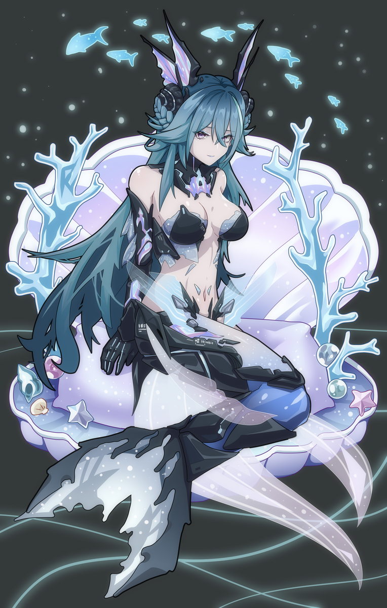 This is a pixiv picture whose title is 摸 鱼.
