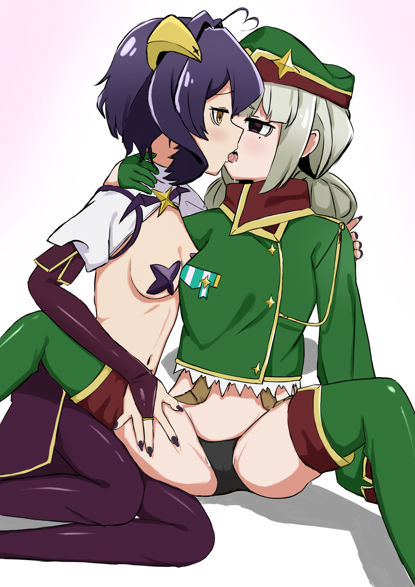 This is a pixiv picture whose title is ベゼレオべろちゅー.