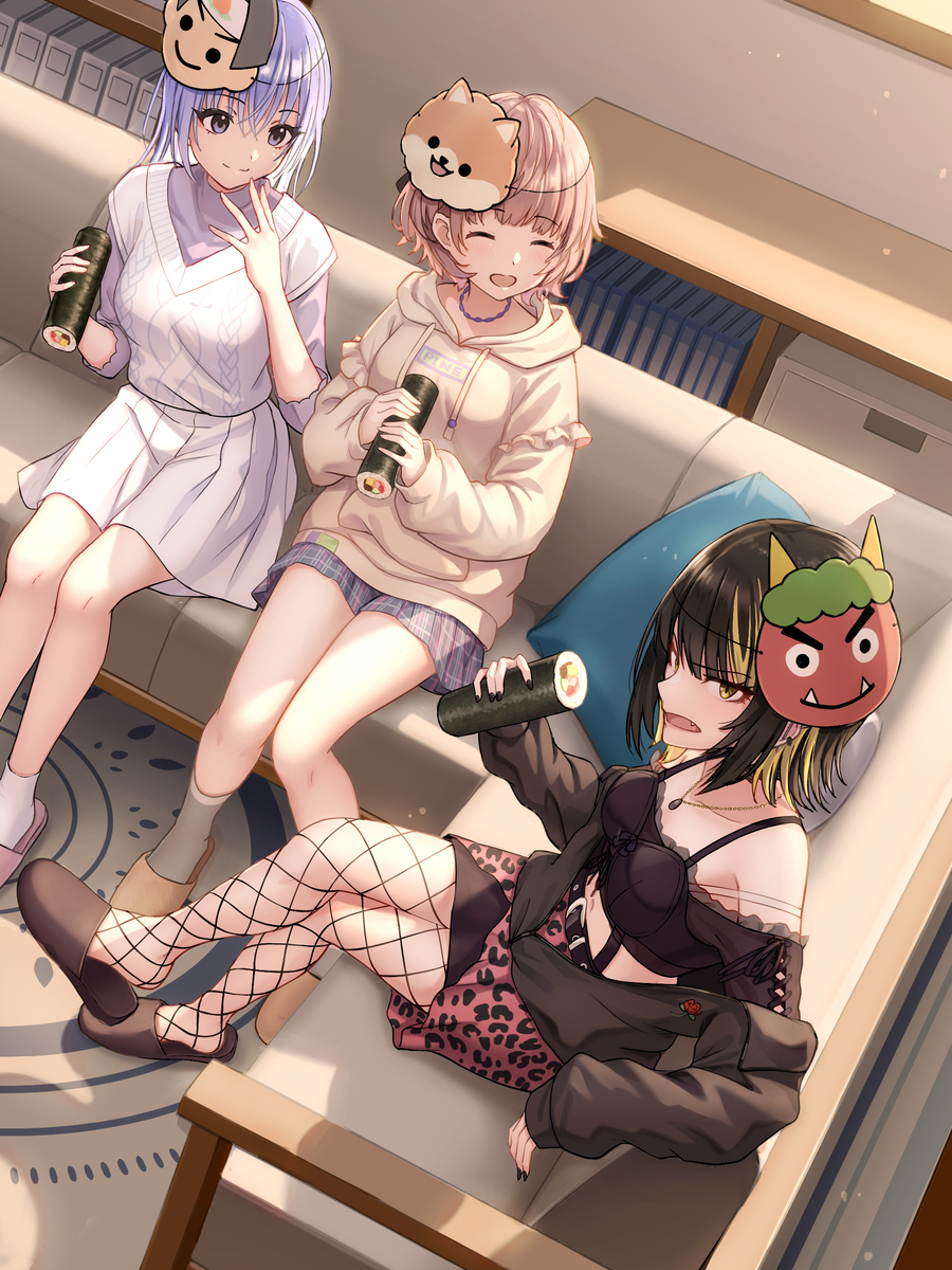 This is a pixiv picture whose title is CoMETIKと節分.