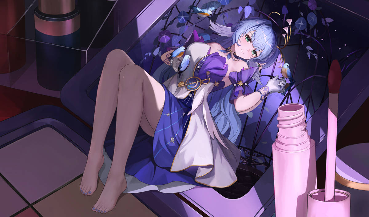 This is a pixiv picture whose title is 知更鸟.