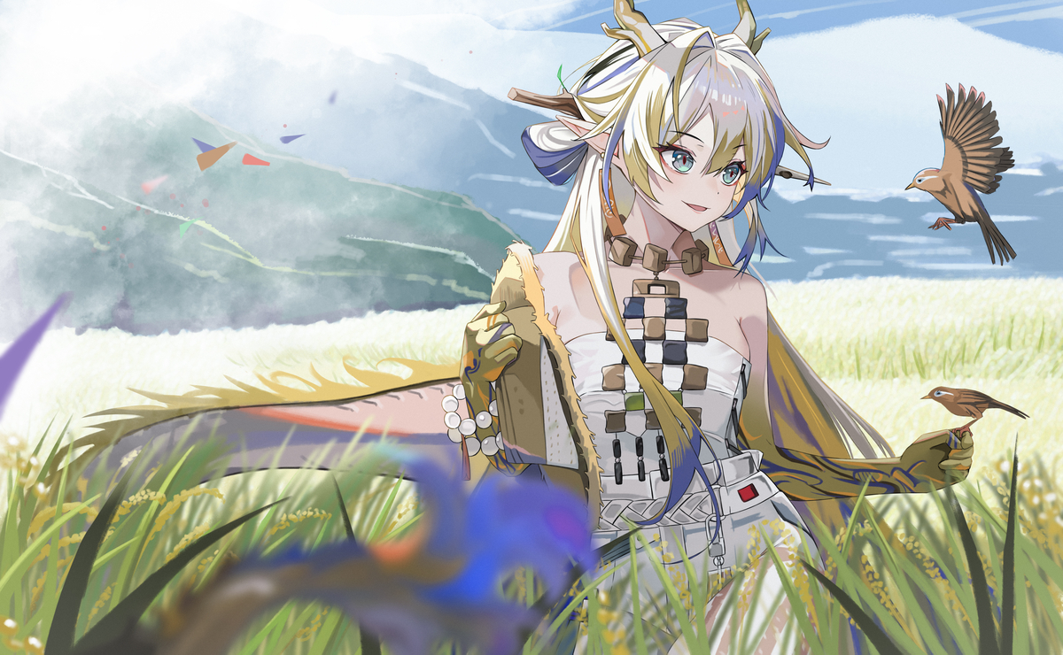 This is a pixiv picture whose title is 报春.