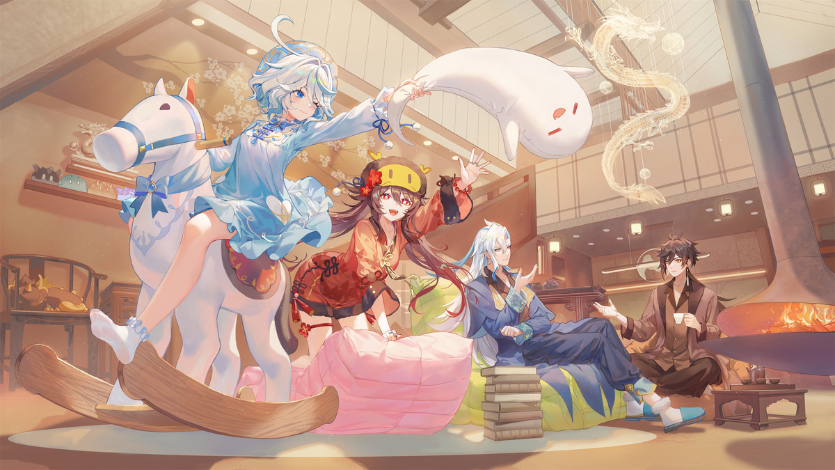 This is a pixiv picture whose title is New Year's Eve.