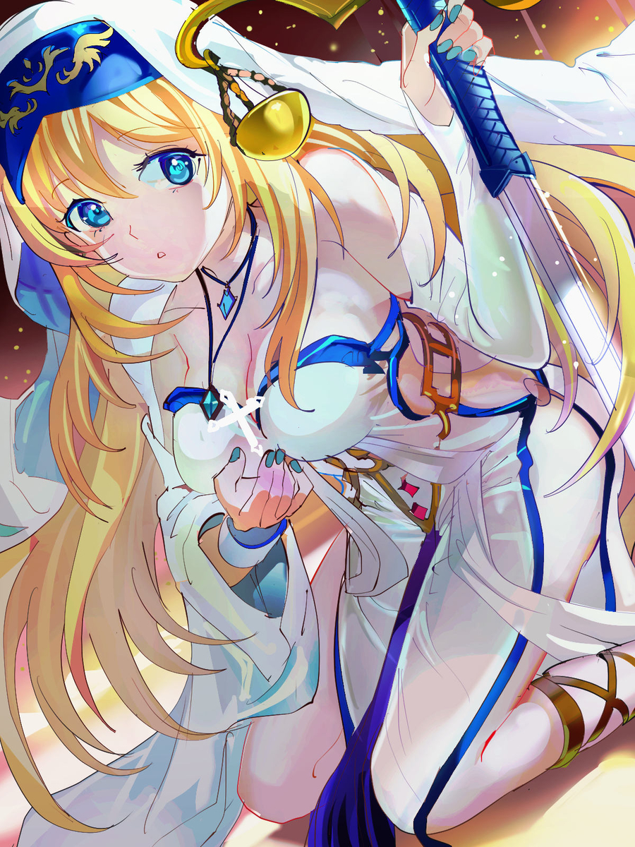 This is a pixiv picture whose title is 女神官.