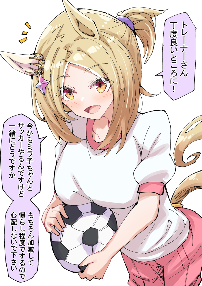 This is a pixiv picture whose title is サッカーに誘うナリタトップロード.