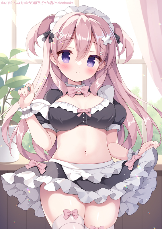 This is a pixiv picture whose title is 癒し系メイドのももかちゃん♡.