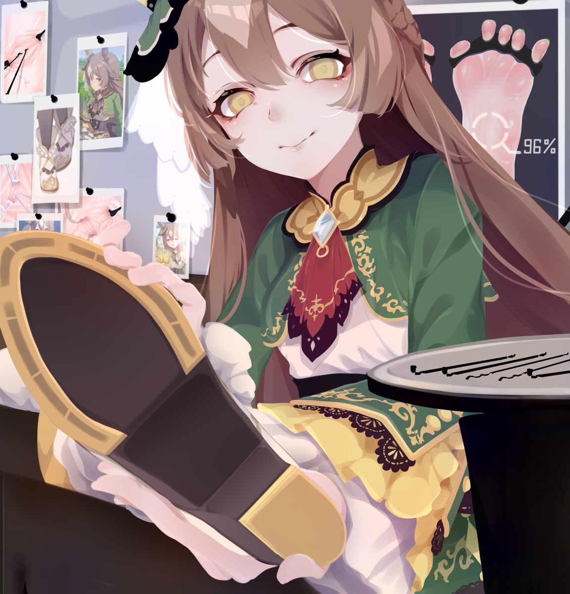 This is a pixiv picture whose title is 光钻靴底拆卸.