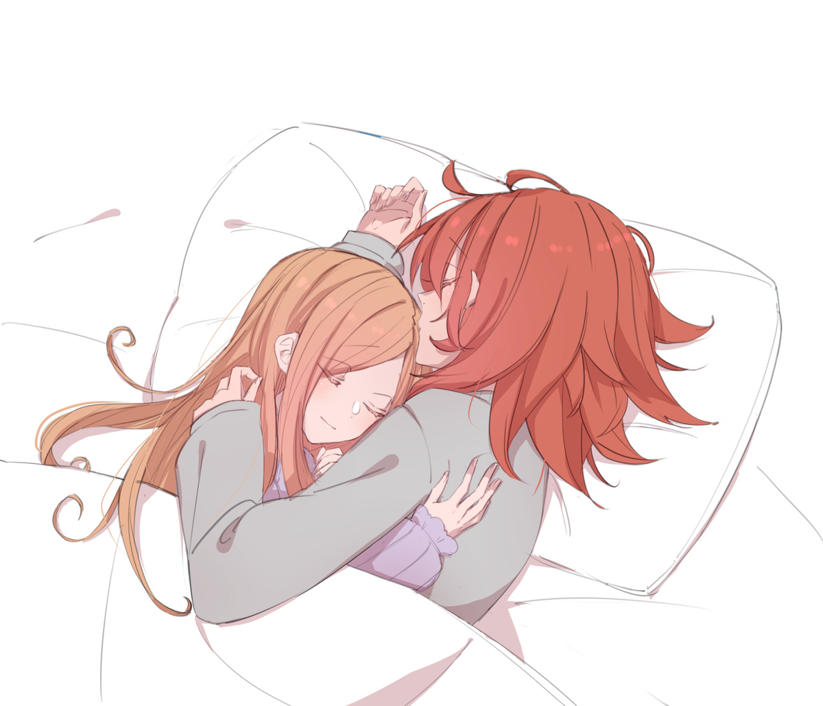 This is a pixiv picture whose title is おやすみ中のアビぐだ♀.