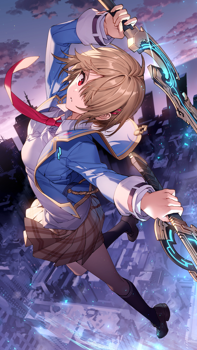 This is a pixiv picture whose title is 茅森月歌.