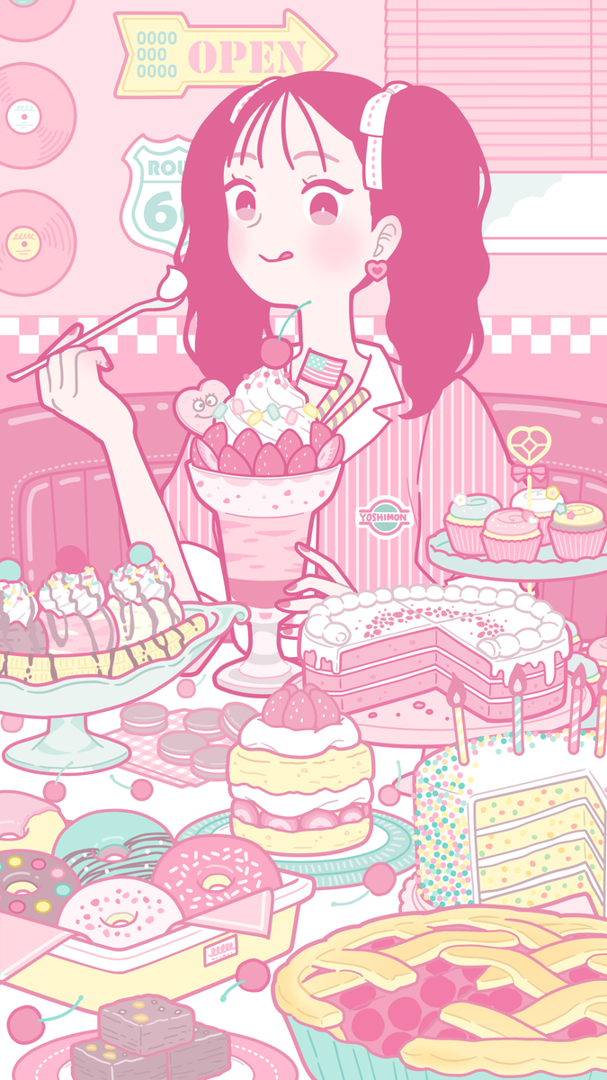 This is a pixiv picture whose title is アメリカのスイーツ.