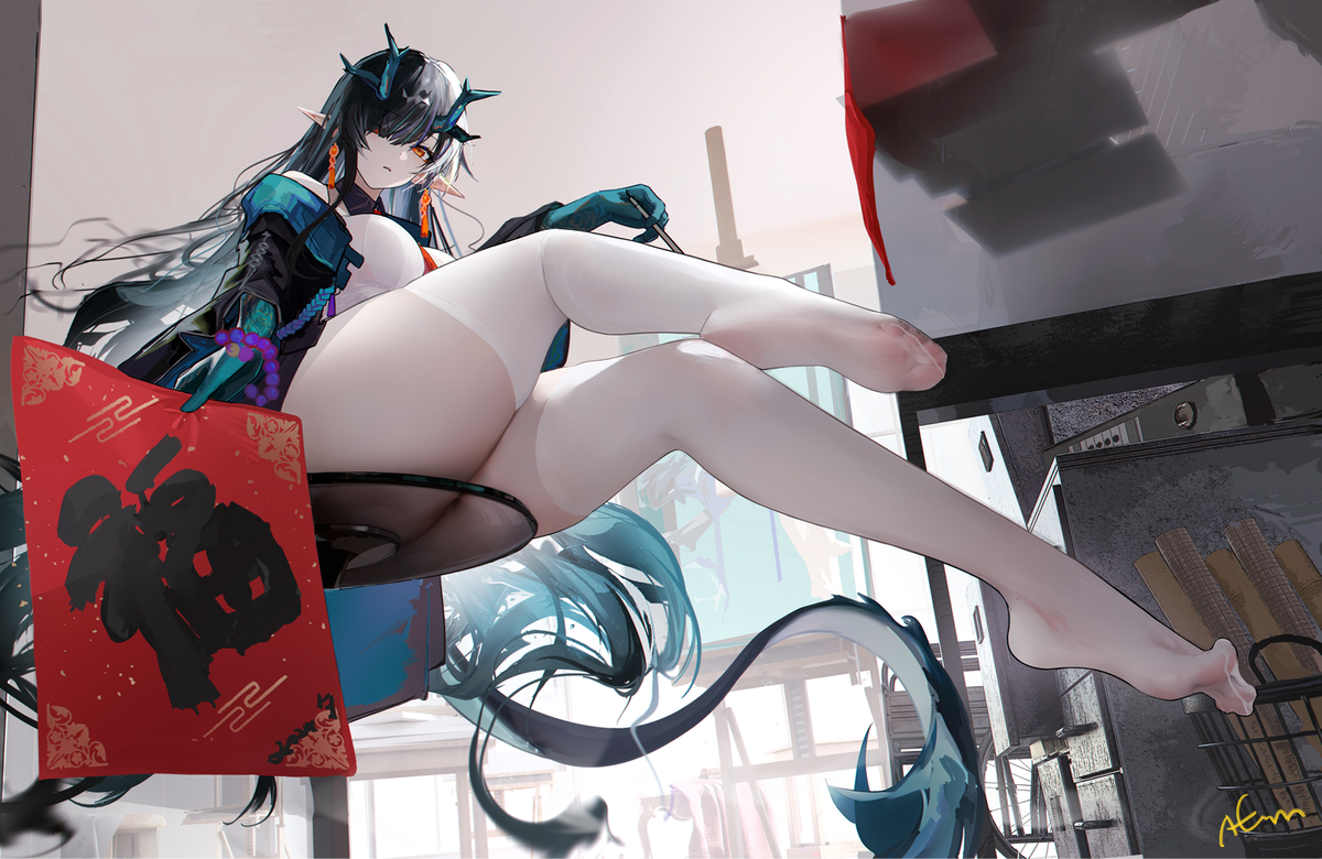 This is a pixiv picture whose title is 呱！2024.