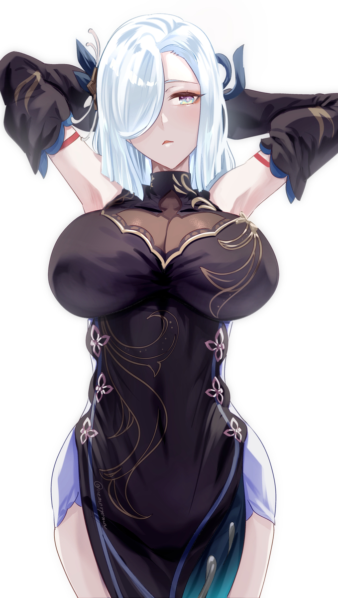 This is a pixiv picture whose title is 申鶴５.