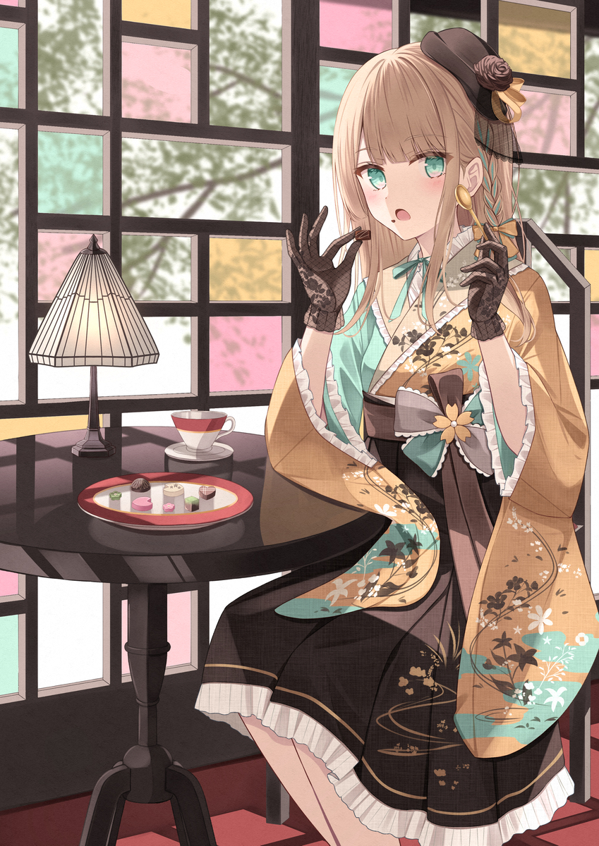 This is a pixiv picture whose title is 甘味少女.