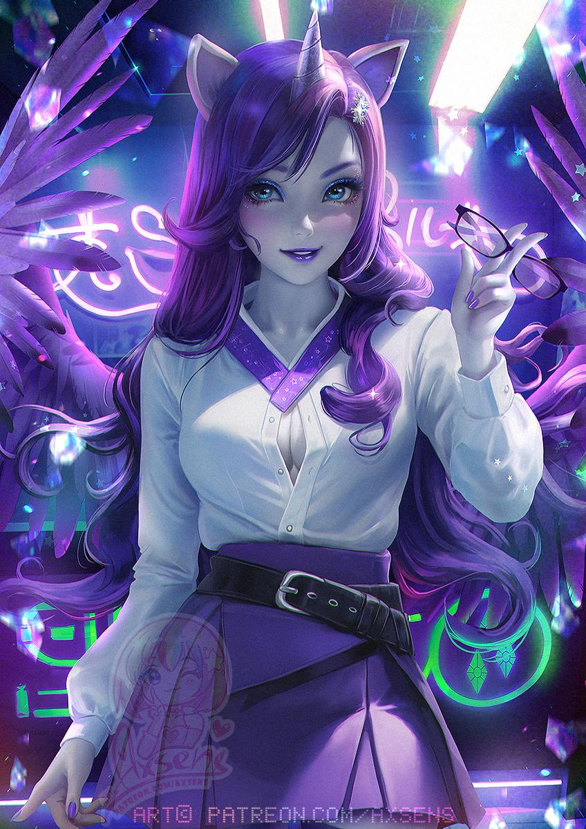 This is a pixiv picture whose title is 擬人化 / Gijinka Rarity.