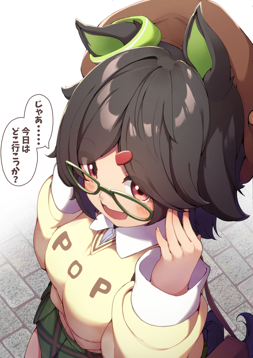 This is a pixiv picture whose title is 完全に女の子な服装のチケゾー.
