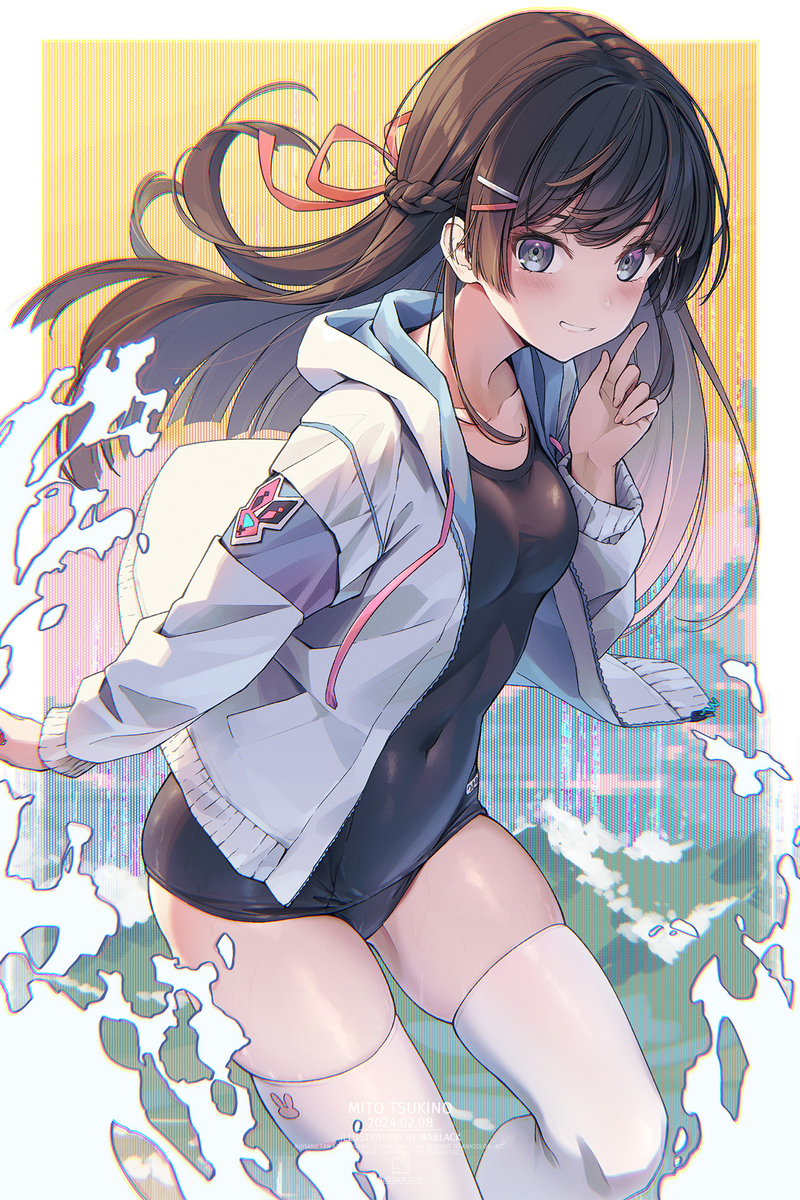This is a pixiv picture whose title is 電子の海の委員長 v0.1.0 beta.