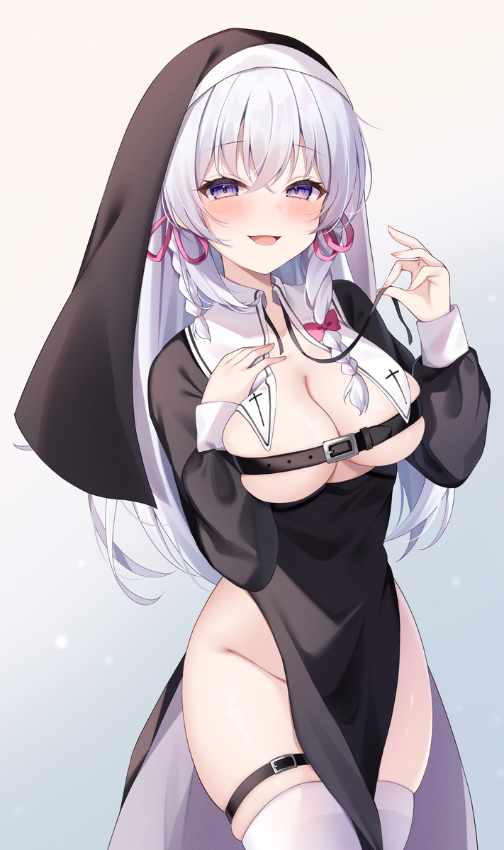 This is a pixiv picture whose title is シスター/Skeb.