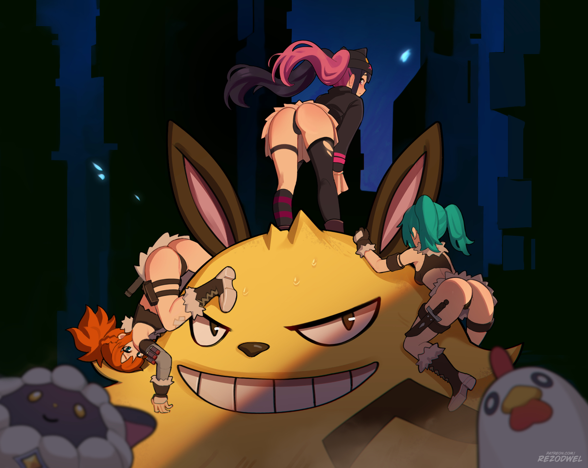This is a pixiv picture whose title is パルワールド.