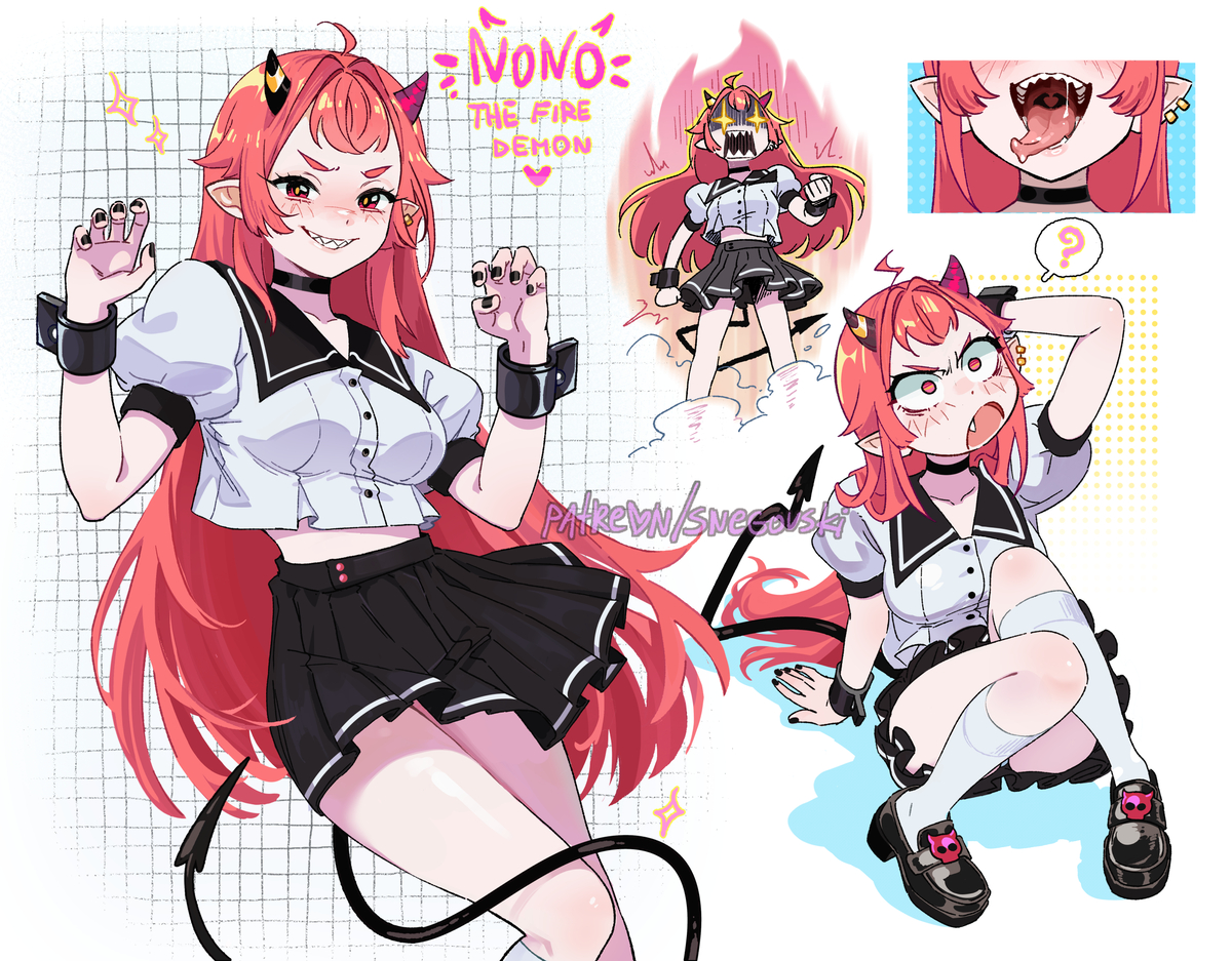 This is a pixiv picture whose title is Nono! [OC].