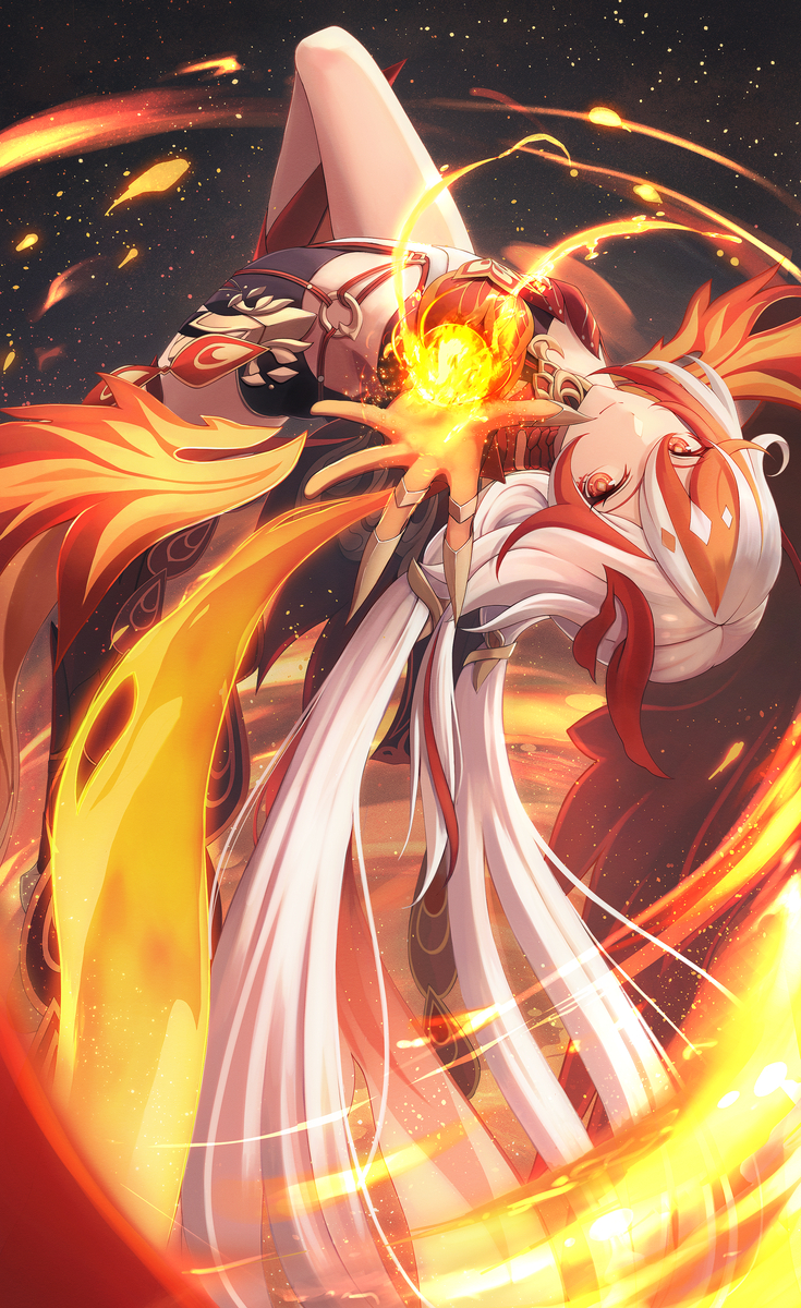 This is a pixiv picture whose title is フカ〜天翔〜.