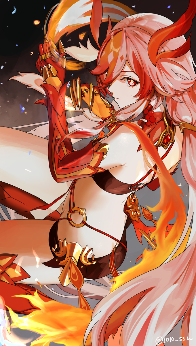 This is a pixiv picture whose title is 彼女こそ最強のフカ.