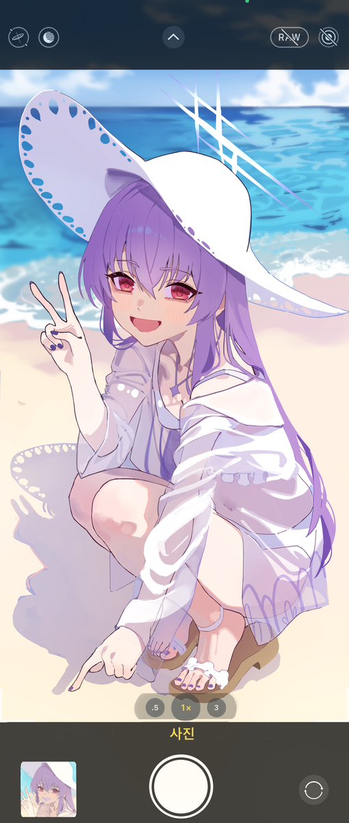 This is a pixiv picture whose title is 하카리 아츠코.