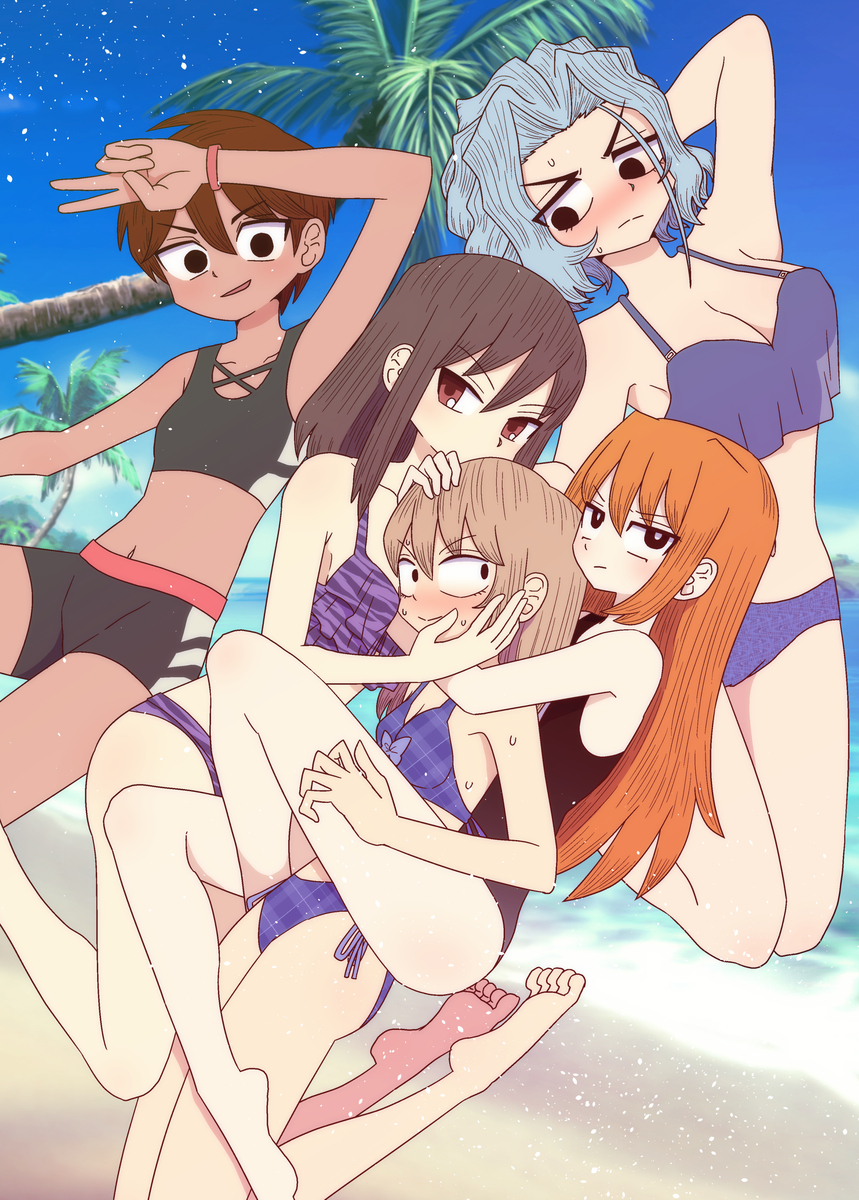 This is a pixiv picture whose title is 悪いが私は百合じゃない.