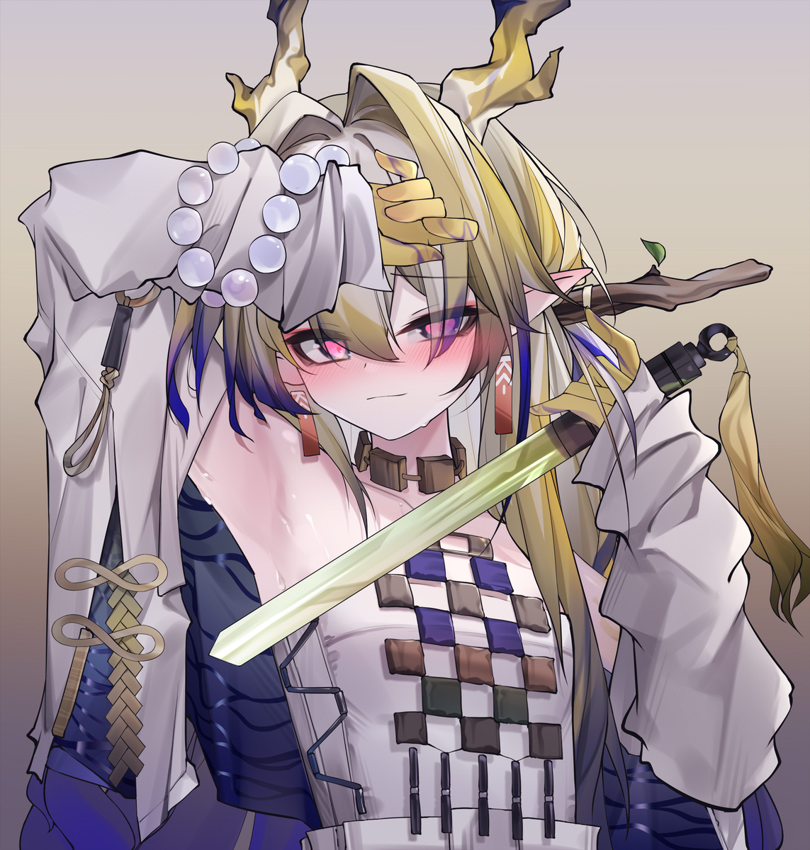This is a pixiv picture whose title is 黍 胸怀大地.