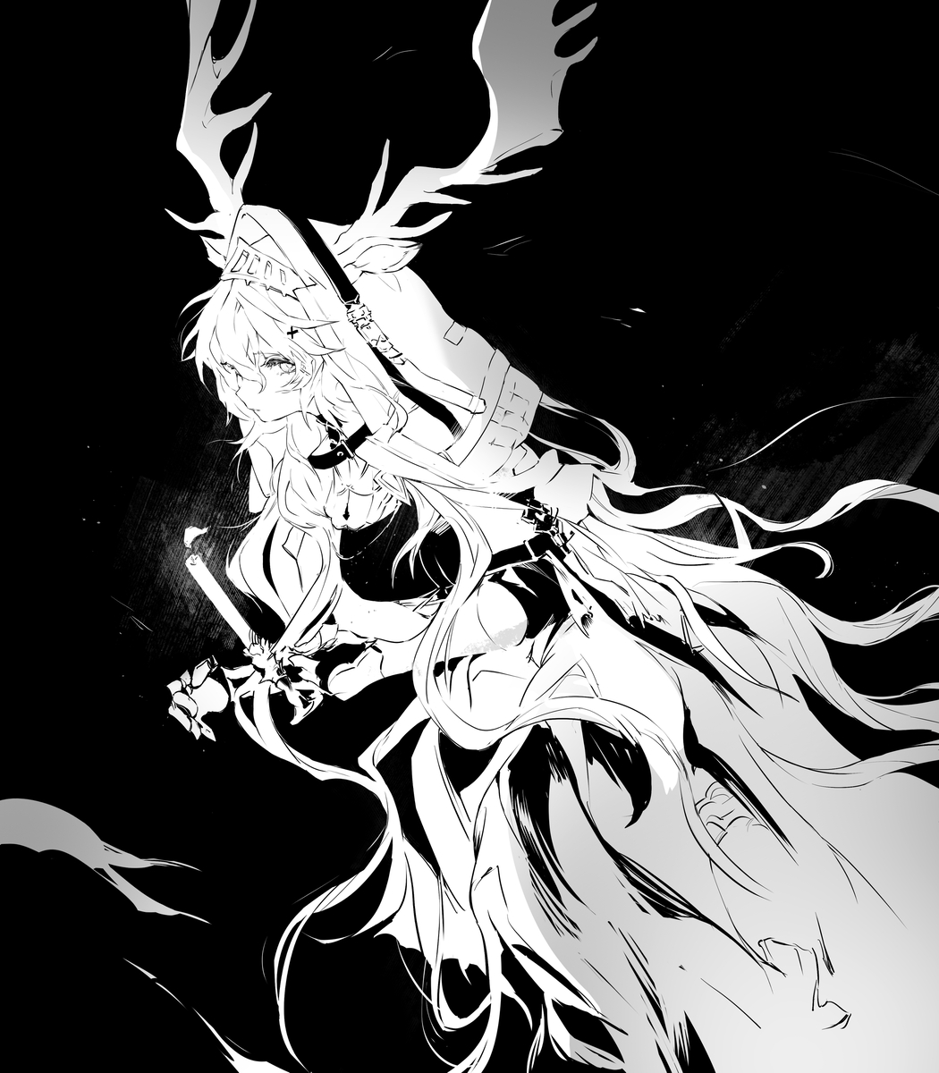 This is a pixiv picture whose title is 烛骑士.