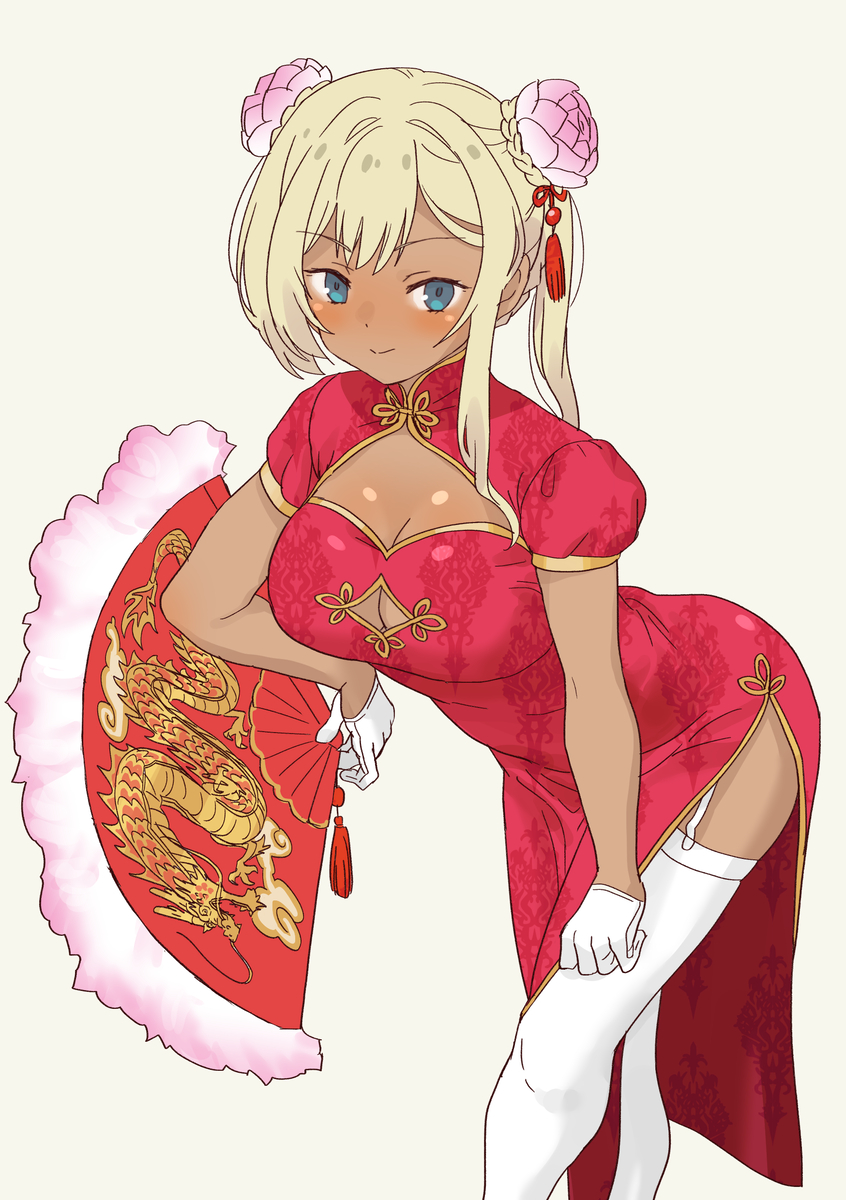 This is a pixiv picture whose title is チャイナギャル崎さん.
