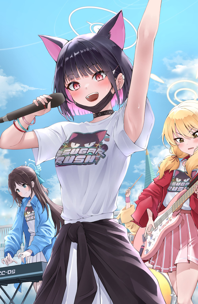 This is a pixiv picture whose title is 放課後スイーツ部 BAND.