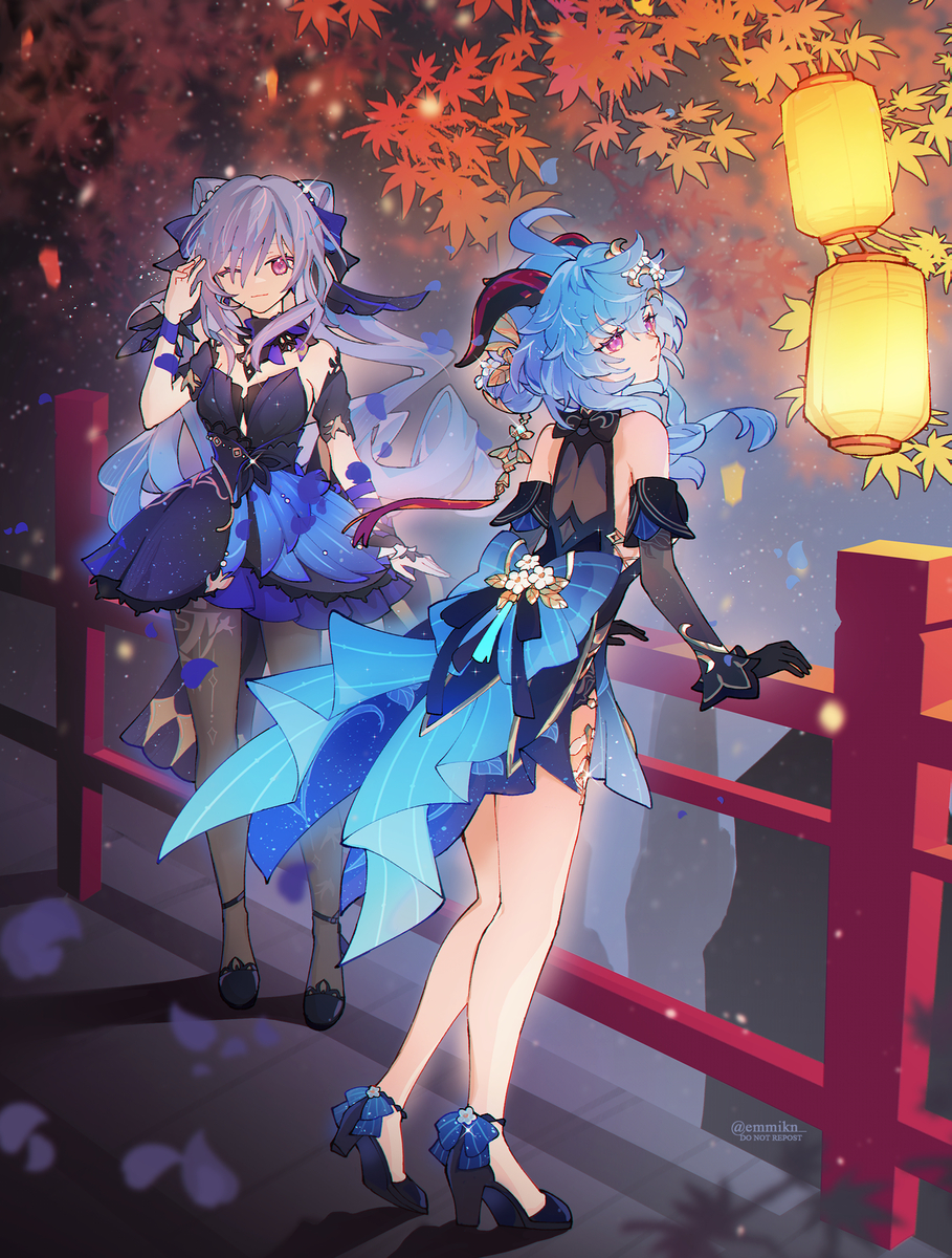 This is a pixiv picture whose title is happy lantern rite 2024.