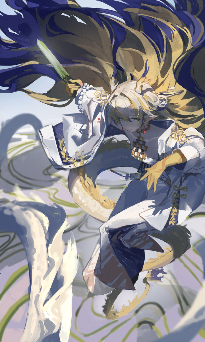 This is a pixiv picture whose title is 黍.