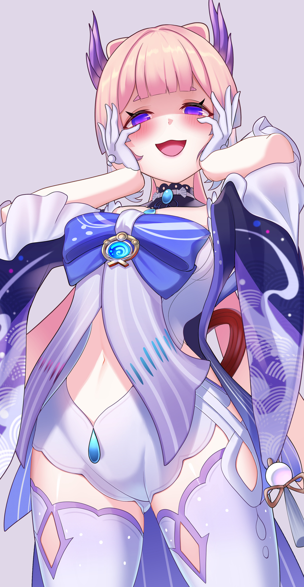 This is a pixiv picture whose title is 【原神】珊瑚宮心海.